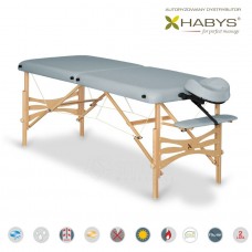 Sulankstomas masažo stalas HABYS Panda Vinyl Flex Gray 210x60cm