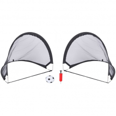 Sulankstomu futbolo vartų + priedų rinkinys 80x60x60cm Dunlop 100982
