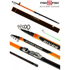 Teleskopinė meškerė Fish2Fish River King, 3 m, 20-60 g (F2FRK-300) Teleskopinė meškerė Fish2Fish River King, 3 m, 20-60 g (F2FRK-300)