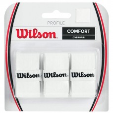 Teniso Apvijos Wilson Profile Overgrip 3vnt Baltos