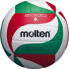Tinklinio kamuolys Molten V5M2000 Šviesia Balta-Raudona-Žalia