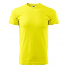 Unisex marškinėliai MALFINI Heavy New 137 Lemon, 200g/m2
