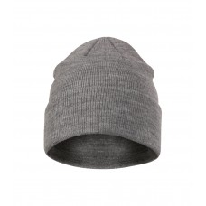 Unisex megzta kepurė MALFINI Beanie 315 dark gray melange – klasikinis žieminis modelis