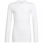 Vaikiški Marškinėliai Ilgomis Rankovėmis Adidas Youth Techfit Balti H23156 Vaikiški Marškinėliai Ilgomis Rankovėmis Adidas Youth Techfit Balti H23156