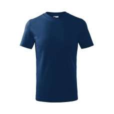 Vaikiški Marškinėliai MALFINI Basic 138 Midnight blue 160g/m2