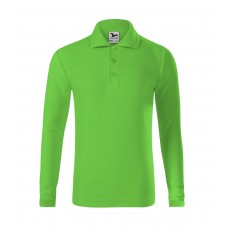 Vaikiški Marškinėliai Pique Polo Ls Apple green Ilgom Rankovėmis 200 g/m²