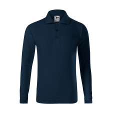 Vaikiški Marškinėliai Pique Polo Ls Navy blue Ilgom Rankovėmis 200 g/m²