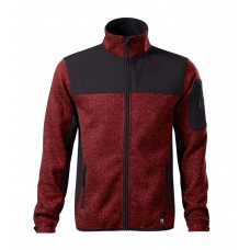 Vyriška megzto Softshell striukė RIMECK Casual 550 Knit marlboro red, 350 g/m²