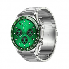 Vyriškas Išmanusis Laikrodis Tomaz Sport E18 Pro Green-Silver Chrome Metaline Rankena