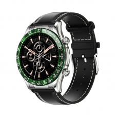 Vyriškas Išmanusis Laikrodis Tomaz Sport E18 Pro Green-Silwer Black Odine Rankena