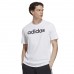 Vyriški adidas Essentials Single Jersey Linear Embroidered Logo marškinėliai, balti Vyriški adidas Essentials Single Jersey Linear Embroidered Logo marškinėliai, balti