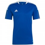 Vyriški Marškinėliai Adidas Tiro 21 Training Jersey Mėlynas Vyriški Marškinėliai Adidas Tiro 21 Training Jersey Mėlynas