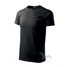 Vyriški Marškinėliai MALFINI Basic, Juodi 160g/m2