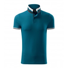 Vyriški Polo Marškinėliai MALFINI Collar Up Petrol blue 215 g/m²