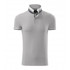 Vyriški Polo Marškinėliai MALFINI Collar Up Silver gray 215 g/m²