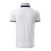 Vyriški Polo Marškinėliai MALFINI Collar Up White 215 g/m²