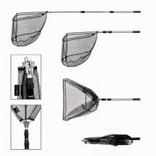 Žvejybinis graibštas AKARA Sulankstomas Apvalus 58X49/148/86 cm